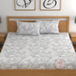 CHHAVI INDIA 210 TC Microfiber Fitted Double Size Printed Bedsheet With 2 Pillow covers