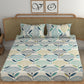 CHHAVI INDIA 210 TC Microfiber Printed King Size Bedsheet With Pillow Covers