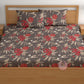 CHHAVI INDIA 180 TC Microfiber Double Fitted  Size Printed Bedsheet