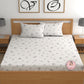 CHHAVI INDIA 210 TC Microfiber Printed Double Bedsheet With 2 Pillow Covers