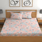 CHHAVI INDIA 210 TC Microfiber Double Fitted  Size Printed Bedsheet with pillow covers