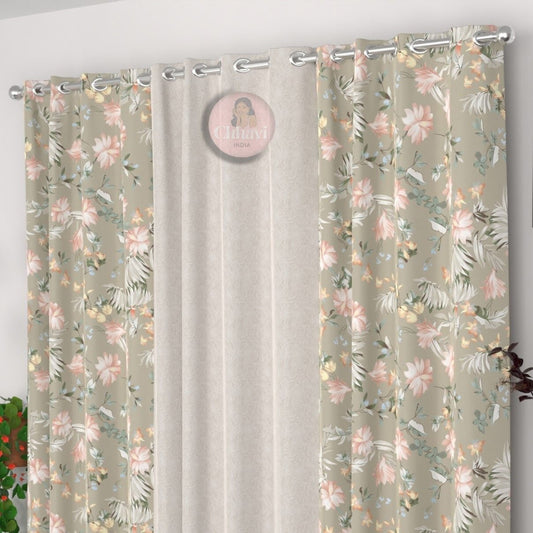 CHHAVI INDIA DESIGNER PRINTED DOOR CURTAIN PACK OF 3