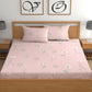 CHHAVI INDIA 210 TC Microfiber Double Fitted  Size Printed Bedsheet with pillow covers