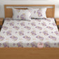 CHHAVI INDIA 180 TC Microfiber Double Fitted  Size Printed Bedsheet