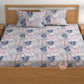 CHHAVI INDIA 180 TC Microfiber Printed Double Bedsheet With 2 Pillow Covers