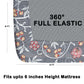 CHHAVI INDIA 210 TC Microfiber Double Fitted  Size Printed Bedsheet with pillow covers