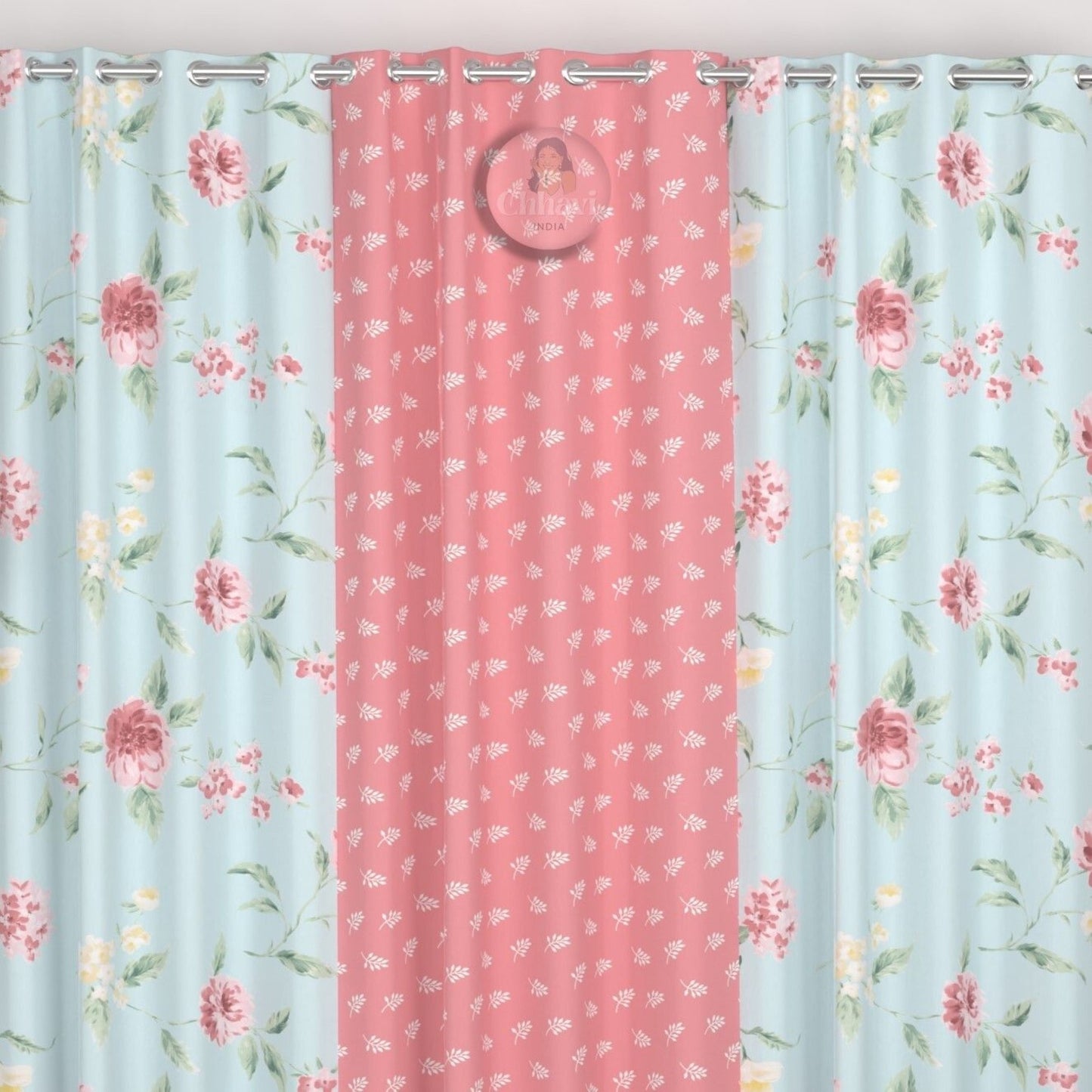 CHHAVI INDIA DESIGNER PRINTED DOOR CURTAIN PACK OF 3