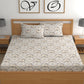 CHHAVI INDIA 210 TC Microfiber Printed Double Bedsheet With Pillow Covers