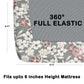 CHHAVI INDIA 210 TC Microfiber Double Fitted  Size Printed Bedsheet with pillow covers