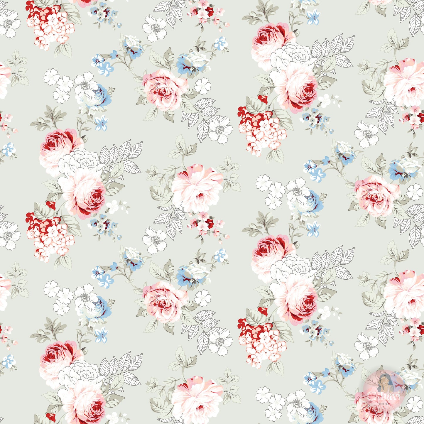 CHHAVI INDIA 210 TC Microfiber Waterproof Printed Fitted (Elastic) Bedsheet