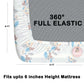 CHHAVI INDIA 210 TC Microfiber Double Fitted  Size Printed Bedsheet with pillow covers