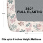 CHHAVI INDIA 210 TC Microfiber Double Fitted  Size Printed Bedsheet with pillow covers