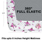 CHHAVI INDIA 210 TC Microfiber Double Fitted  Size Printed Bedsheet with pillow covers