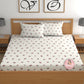 CHHAVI INDIA 210 TC Microfiber Printed Double Bedsheet With 2 Pillow Covers