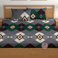 CHHAVI INDIA 180 TC Microfiber Double Fitted  Size Printed Bedsheet