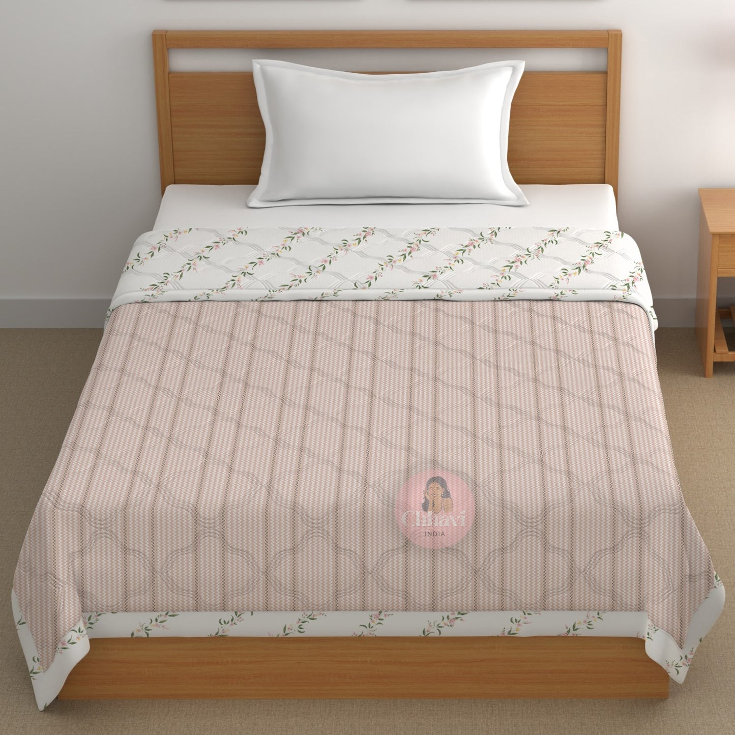 Chhavi india 210 tc single bed comforter