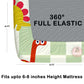CHHAVI INDIA 210 TC Microfiber Double Fitted  Size Printed Bedsheet with pillow covers