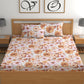 CHHAVI INDIA 210 TC Microfiber Printed Double Bedsheet With Pillow Covers
