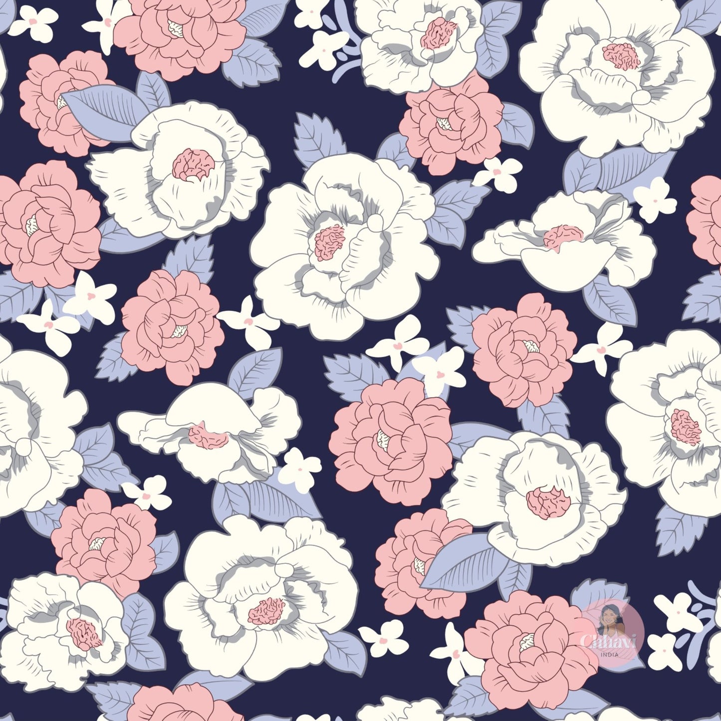 CHHAVI INDIA 180 TC Microfiber Double Fitted  Size Printed Bedsheet