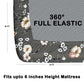 CHHAVI INDIA 180 TC Microfiber Double Fitted  Size Printed Bedsheet