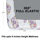 CHHAVI INDIA 180 TC Microfiber Double Fitted  Size Printed Bedsheet