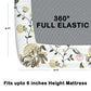 CHHAVI INDIA 180 TC Microfiber Double Fitted  Size Printed Bedsheet