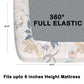 CHHAVI INDIA 180 TC Microfiber Double Fitted  Size Printed Bedsheet