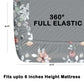CHHAVI INDIA 180 TC Microfiber Double Fitted  Size Printed Bedsheet