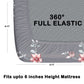 CHHAVI INDIA 180 TC Microfiber Double Fitted  Size Printed Bedsheet