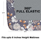 CHHAVI INDIA 180 TC Microfiber Double Fitted  Size Printed Bedsheet
