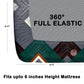 CHHAVI INDIA 180 TC Microfiber Double Fitted  Size Printed Bedsheet