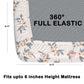 CHHAVI INDIA 180 TC Microfiber Double Fitted  Size Printed Bedsheet