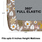 CHHAVI INDIA 180 TC Microfiber Double Fitted  Size Printed Bedsheet