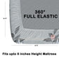 CHHAVI INDIA 180 TC Microfiber Double Fitted  Size Printed Bedsheet