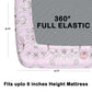 CHHAVI INDIA 180 TC Microfiber Double Fitted  Size Printed Bedsheet
