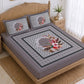 CHHAVI INDIA 210 TC Microfiber Printed King Size Bedsheet With 2 Pillow Covers