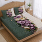 CHHAVI INDIA 210 TC Microfiber Printed King Size Bedsheet With 2 Pillow Covers