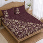 CHHAVI INDIA 210 TC Microfiber Printed King Size Bedsheet With 2 Pillow Covers