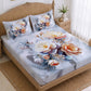 CHHAVI INDIA 210 TC Microfiber Printed King Size Bedsheet With 2 Pillow Covers
