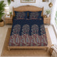CHHAVI INDIA 210 TC Microfiber Printed King Size Bedsheet With 2 Pillow Covers
