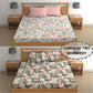 CHHAVI INDIA 210 TC Microfiber Printed Double Bedsheet With Pillow Covers