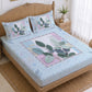 CHHAVI INDIA 210 TC Microfiber Printed King Size Bedsheet With 2 Pillow Covers