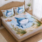 CHHAVI INDIA 210 TC Microfiber Printed King Size Bedsheet With 2 Pillow Covers