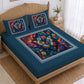 CHHAVI INDIA 210 TC Microfiber Printed King Size Bedsheet With 2 Pillow Covers