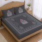 CHHAVI INDIA 210 TC Microfiber Printed King Size Bedsheet With 2 Pillow Covers