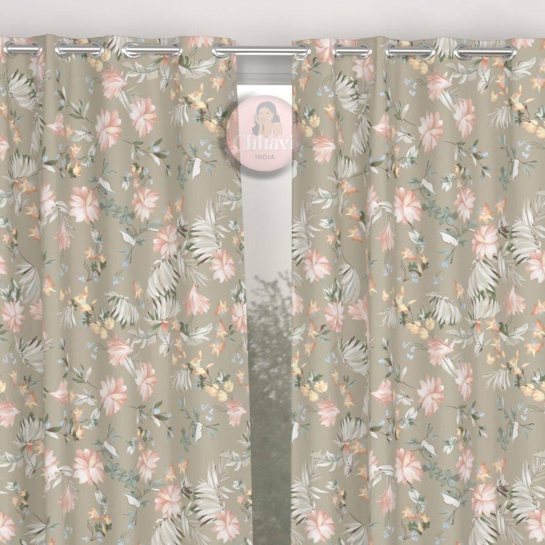 CHHAVI INDIA DESIGNER PRINTED DOOR CURTAIN PACK OF 2
