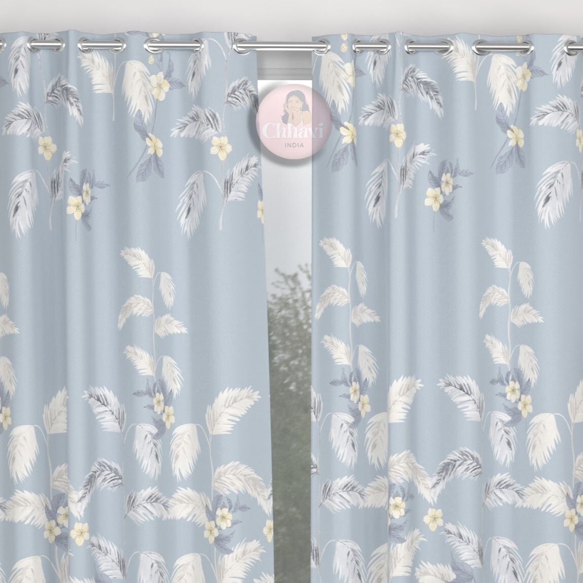 CHHAVI INDIA DESIGNER PRINTED DOOR CURTAIN PACK OF 2
