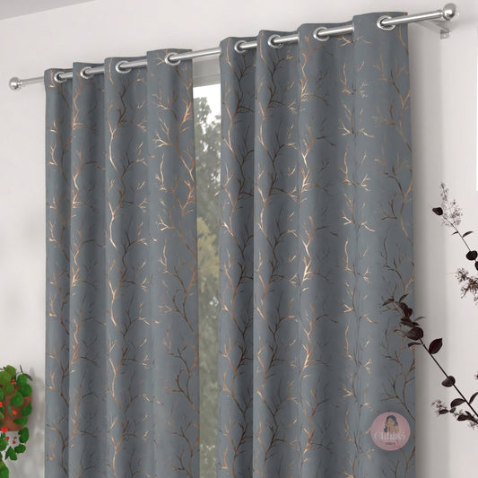 CHHAVI INDIA DESIGNER PRINTED BLACKOUT DOOR CURTAIN PACK OF 2