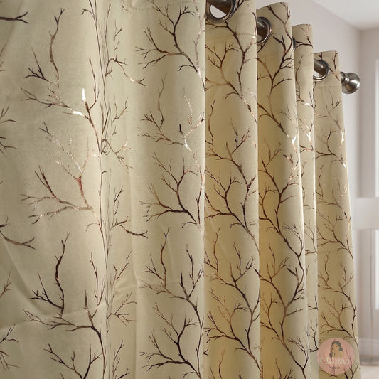 CHHAVI INDIA DESIGNER PRINTED BLACKOUT DOOR CURTAIN PACK OF 2