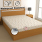 CHHAVI INDIA 210 TC Microfiber Waterproof Printed Fitted (Elastic) Bedsheet